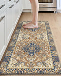 DEXI Kitchen Mats for Floor Cushioned, 23x59 Extra Large Wide Runner Rug Non Slip, Waterproof Soft Comfort Standing Padded Anti Fatigue Decorative, Brown Beige