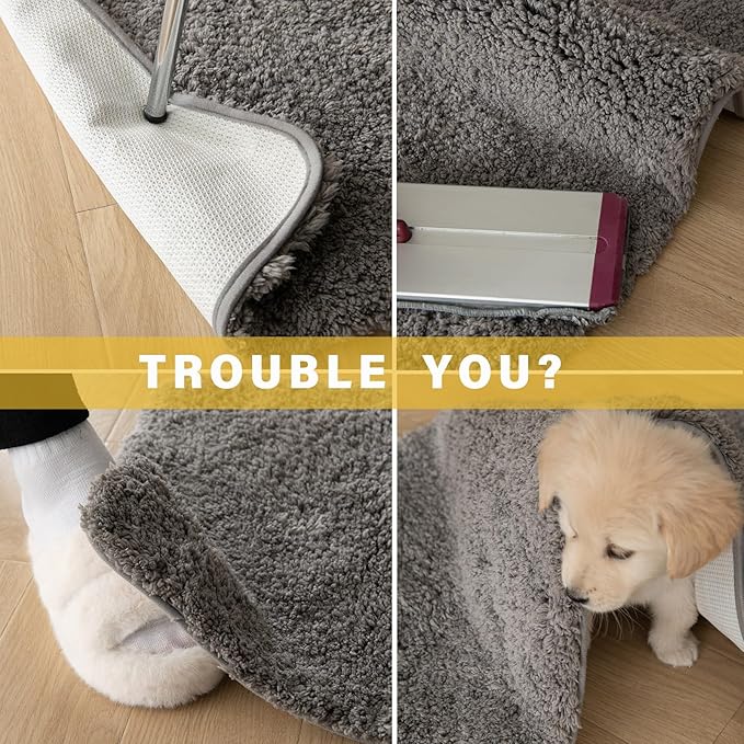 (8 Pack) Rug Pad Gripper for Hardwood Floors No Damage, Carpet Tape for Area Rugs Reusable Kitchen Non Slip Rug Pads (8)