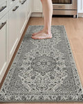 DEXI Kitchen Mats for Floor Cushioned, 23x59 Extra Large Long Runner Rug Non Slip, Waterproof Soft Comfort Standing Padded Anti Fatigue Decorative, Brown Grey
