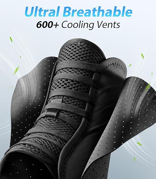 Quick Lace Up Ankle Brace with Side Stabilizing Pads, Slim Fit Ankle Support Brace, Adjustable & Breathable Ankle Support for Men Women, Ankle Stabilizer for Sprain,Injury Recovery,Sports,L