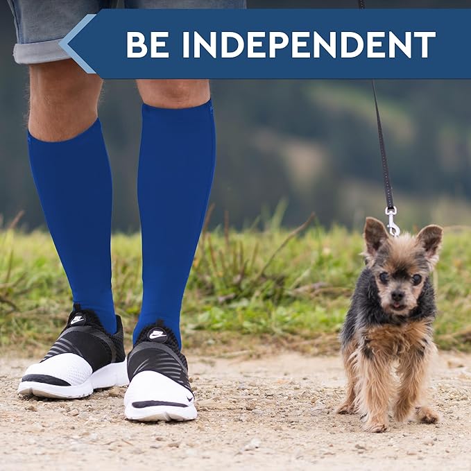 TheraMagic® Zipper Compression Socks for Men & Women, 20-30mmHg Closed Toe Graduated Zippered Compression Stocking