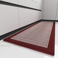 PADOOR Kitchen Mats for Floor, Kitchen Rugs Non Slip Washable, Rubber Backed Christmas Kitchen Runner Super Absorbent Xmas Kitchen Floor Mat Sink Rug, 20”x32” Red