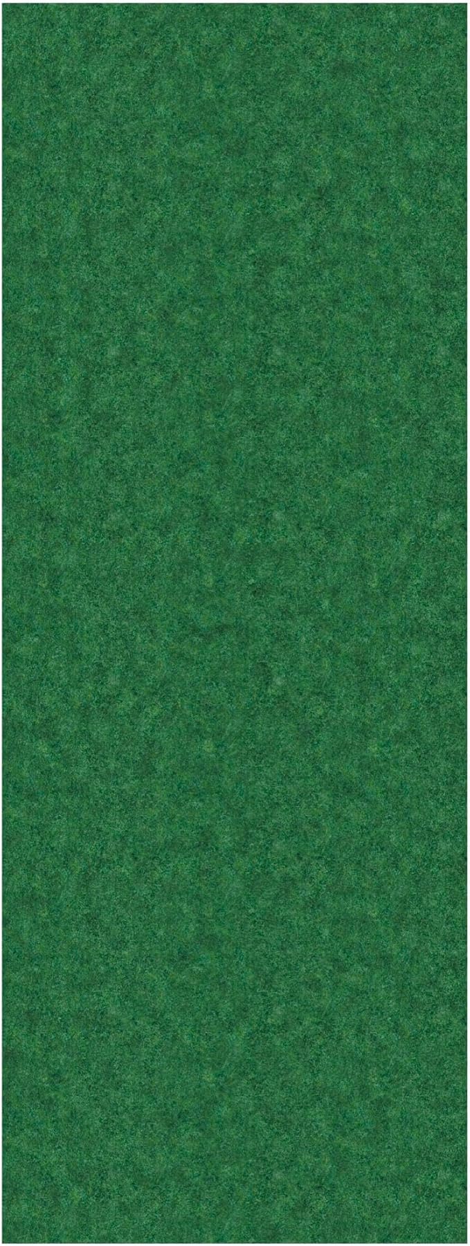 Ottomanson 2'7" x 5' Mud Mat Area Rug Scraper Carpet - Non-Slip, Dirt Trapping for Indoor & Outdoor Use - Ideal for Entryway, Garage, Kitchen, Patio & High-Traffic Areas, Green