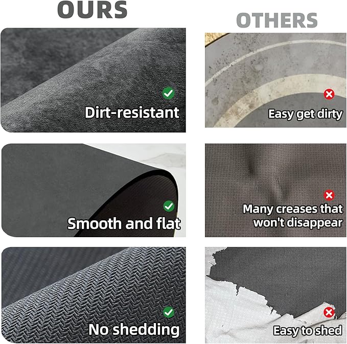 Bath Mat, Bathroom Rugs Non Slip Washable Thin Absorbent Quick Dry Bath Mat Fits Under Door Bathroom Floor Mat Perfect for Bath, Shower, or Sink 20"x30" Dark Grey