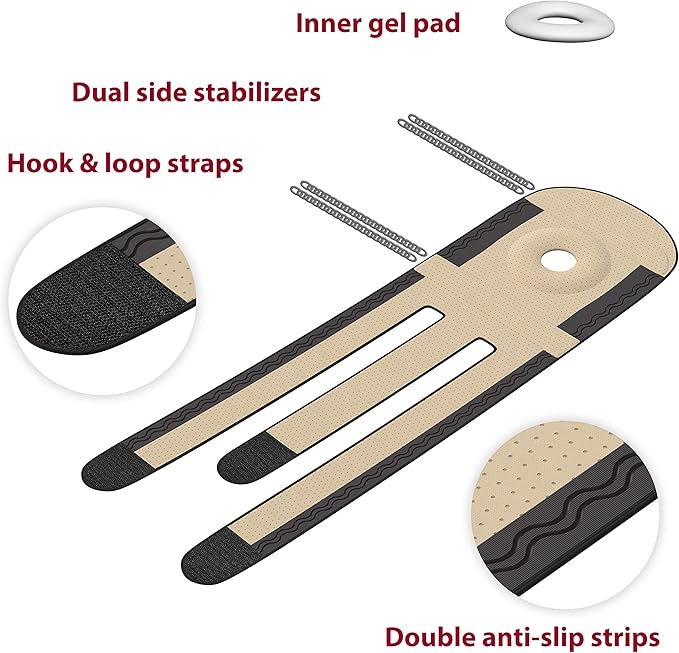 KARM Plus Size Knee Brace for Women & Men Plus Size - Adjustable Knee Support Brace for Meniscus Tear, Arthritis Pain, Compression with Side Stabilizers - Obese People (XL/XXL/3XL Beige)