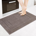 PURRUGS Machine Washable Kitchen Rug 24" x 35.5", Non-Slip/Skid Kitchen Runner Rugs & Floor Mats, Super Absorbent Soft Standing Mats for Kitchen, Sink & Laundry, Grayish Brown