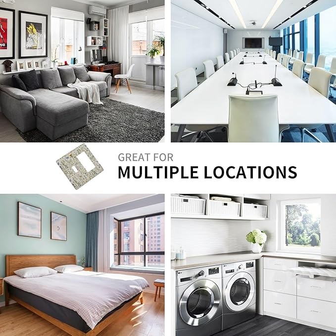 Floral Vintage Garden Plants Herbs Flower Botanical Outlet Covers 2 Gang Combin Light Switch Covers Decorative Mustard Green Toggle Rocker/Decora Wall Plate Electrical Receptacle Switchplate