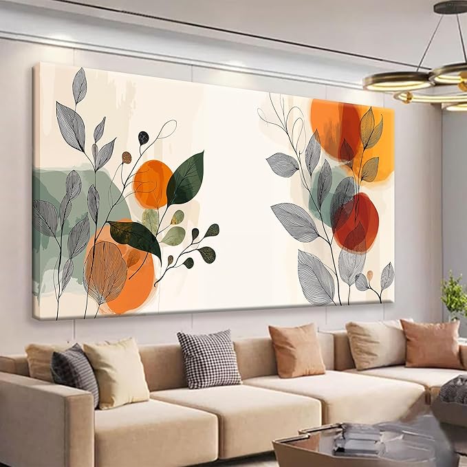 Suconvng Canvas Art Wall Decor Print Paintings Modern Boho Wall Art Prints Pictures Ready To Hang Pictures For Bedroom Bathroom Office Kitchen Home Aesthetic Wall Decor Artwork 20" × 40"