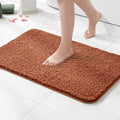 MIULEE Burnt Orange Absorbent Bathroom Rugs, Soft Large Bath Mats Non-Slip and Quick-Drying for Bathroom Floor Bathtub Showers, Machine Washable Carpet (24 x 36 Inches)