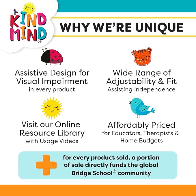 T-Shaped Grip Tools - The Kind Mind Company™ Adaptive Art, Accessibility Aid for Kids & Adults, Mobility Aid for Painting, Drawing, Gripping - Small, 2-Pack