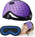 Sleep Mask Headphones Bluetooth 5.4 with 3D Removable Hot & Cold Compress, TOPOINT Weighted Eye Mask Blackout Soft, Cooling Breathable for Women Men Deep Sleep Relax Tired Eyes Migraine Office Travel