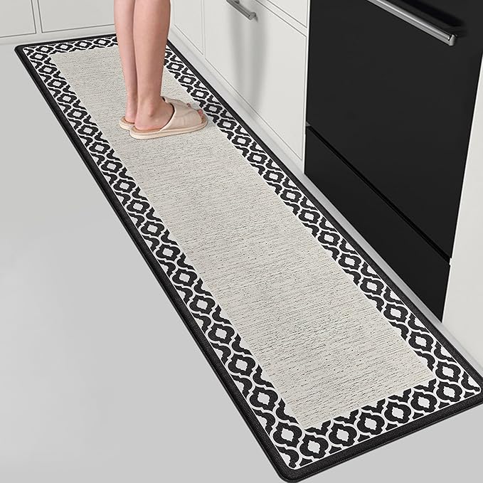 Anti Fatigue Kitchen Rug Non Slip Kitchen Mats for Floor Kitchen Runner Cushioned Kitchen Rug Ergonomic Comfort Standing Mat for Kitchen Floor Office Sink Laundry Kitchen Decor 17.3×59inch