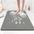 Joyhalo Shower Mat Bathtub Mat Non Slip, Bathmats Non Slip, Quick Drying Foot Scrubber Loofah Mats for Shower, Tub, Bathroom, Home, 30x17inch, Grey