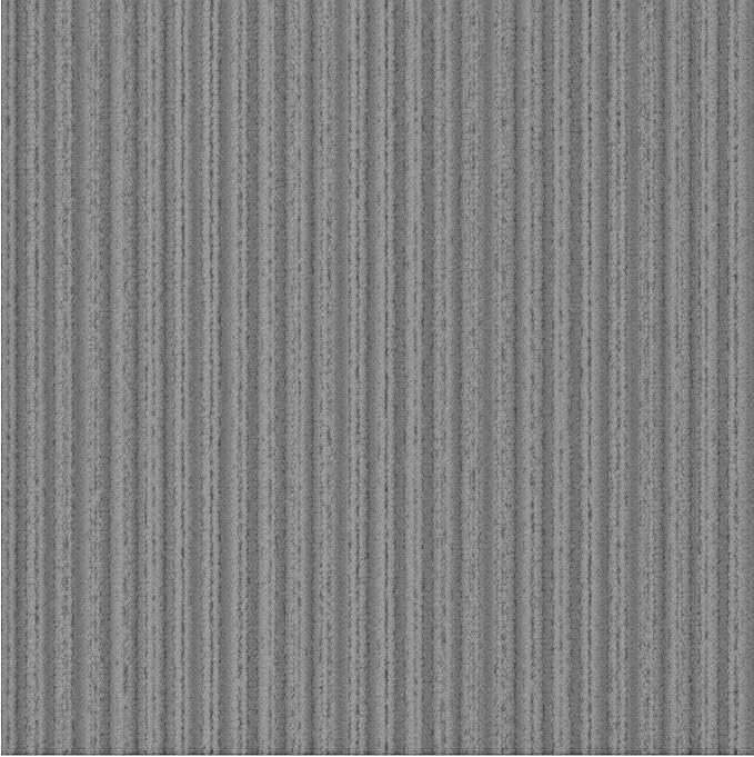 Ottomanson 2' x 47' Hallway Runner with Scraper Pile Extra Durable Non-Slip Rug Mat for Indoor & Outdoor Use - Ideal for Kitchen, Entryway, Patio & Garage - High-Traffic Carpet, Gray