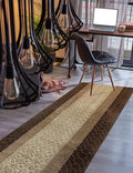 Custom Size Hallway Runner Rug Brown Color 31 inch Wide Select Your Length Non-Slip (Skid Resistance) Rubber Backing 35 feet x 31 inch