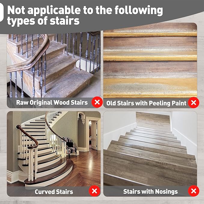 PURE ERA Bullnose Carpet Stair Treads Set Tape Free Non-Slip Indoor Stair Protectors Pet Friendly Rugs Covers Soft Skid Resistant Washable Reusable 9.5" x 30"(2 Pieces,Dark Gray)
