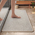 20"x31" Absorbent Quick Dry Bath Mats, Non-Slip Rubber Backing Bathroom Rug, Washable Bath Rugs for Bathroom Floor, Sink and Outside Shower, Low Pile Rug Fit Under Door,Minimalism, Brown