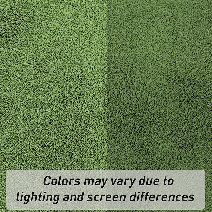 Luxury Quick Dry Non-Slip Bathroom Rugs【 24'' x 36'' Meadow Green】 Highly Absorbent Washable and Ultra Soft, Extra Thick Fluffy Bath Mats for Shower/Kitchen/Bathtub Floor