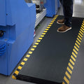 FEATOL Anti Fatigue Mat Industrial, Ergonomic Standing Floor Mat for Work for Stand -Safety Support for Leg & Back Pain(Yellow Border, 20" x 59", 2PC)