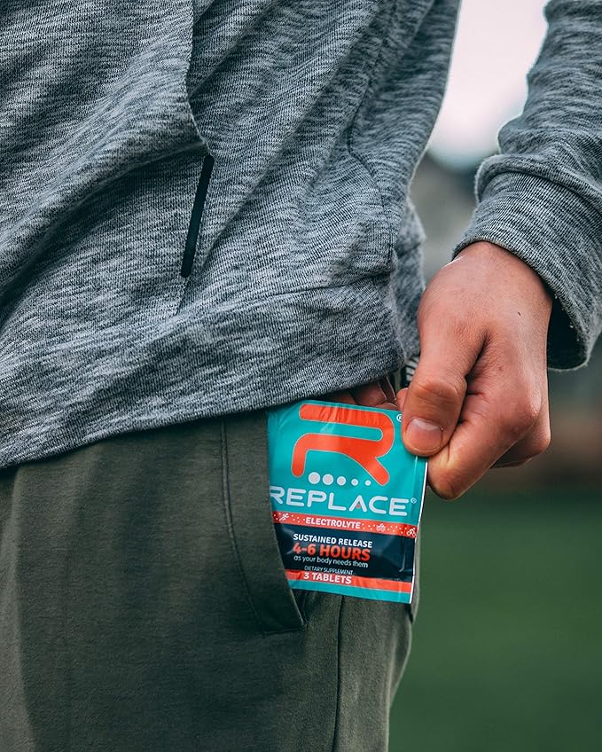 Replace by Endur Supplement, Electrolyte Replacement & Hydration Support, Helps You Stay Active & Energized, Sustained-Release, 10 Packets