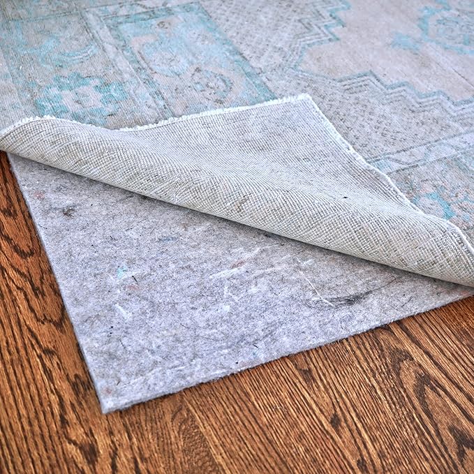 RUGPADUSA - Dual Surface - 9'x13' - 1/8" Thick - Felt + Rubber - Non-Slip Backing Rug Pad - Adds Low-Profile Comfort and Protection
