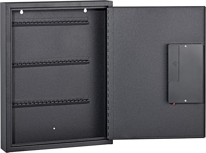 Adiroffice Key Holder Wall Mount - 60 Keys Lock Box with Code, Key Cabinet Wall Mount, Valet Parking Key Box, Car Dealer Key Cabinet - Space Saving Locking Key Box Wall Mount with Digital Lock
