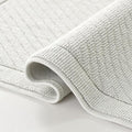 Arkwright 100% Cotton Bathroom Rug - High Absorbent Stylish Textured Woven Design Bath Mat, Slip Resistant Backing for Shower and Bathtub Floor, 20x60 in - Grey