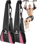 DMoose Fitness Hanging Ab Straps for Pull Up Bar & Core Strength Training - Thick Padded Arm Strap for Ab Swing with 2 Rust-Resistant Carabiners - Pull Up Straps for Ab Workouts at Home and Gym