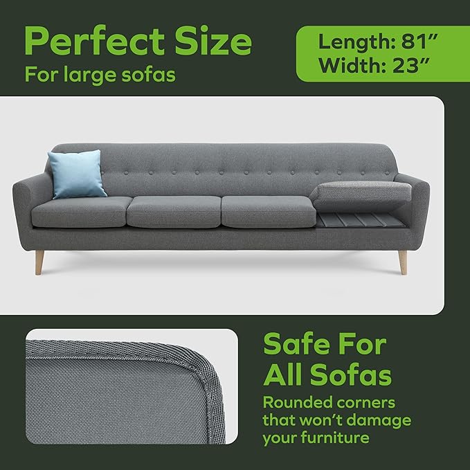 BEN'SHOME Heavy Duty Couch Cushion Support Board – Instantly Repair Sagging Long Sofa Seat | 23" x 68"-81" | .5" Furniture Grade Wood Under Cushions Insert, Anti-Slip, Extend Sofas & Couches Life