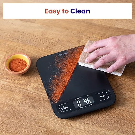 Etekcity Food Kitchen Scale, Digital Mechanical Weighing Scale,Grams and Ounces for Weight Loss, Baking, Cooking, Keto and Meal Prep, Large, Matte Black