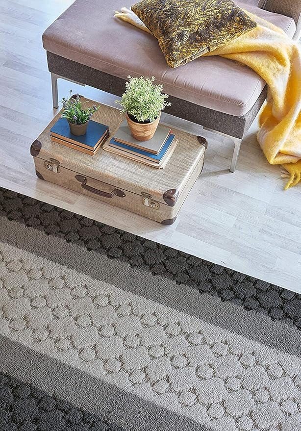Custom Size Hallway Runner Rug Grey Color 31 inch Wide Select Your Length Non-Slip (Skid Resistance) Rubber Backing 32 feet x 31 inch
