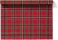 MY DRAP Placemats 48 x 32 cm / 19" x 12.5" - (6 Per Roll, Cotton Red Tartan Xmas)