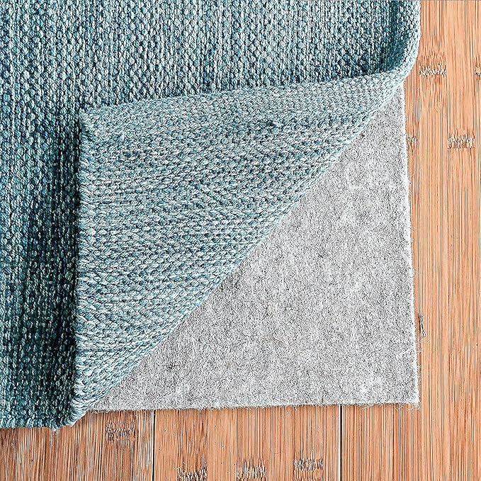 RUGPADUSA - Dual Surface - 4'10" x 6'10" - 1/4" Thick - Felt + Rubber - Non-Slip Backing Rug Pad - Safe for All Floors