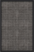 Ottomanson Heavy Duty Rubber Floor Mat – Non-Slip, Waterproof, Easy to Clean – Utility Rug for Entryway, Kitchen, Garage, or Patio – Stain Resistant, Hose Washable – 24" x 36", Charcoal