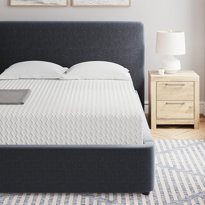 Signature Design by Ashley Chime Memory Foam 12" King Mattress with Thick Memory and Support Foam for Pressure Relief, Fiberglass Free, Mattress In A Box