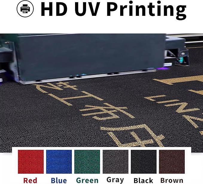 Personalized Commercial Floor Mat Any Size Color Logo Shape Pattern Entryway Welcome Non-Slip Rug Indoor and Outdoor Washable Entrance Mat Durable Wear Resistance