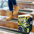 Grip Tape for Stairs 24" x 4" - 15-Pack Glow in the Dark Outdoor Stair Treads Non-Slip Weather Resistant - Anti Slip Tape for Exterior Wooden Steps - Waterproof 80-Grit Adhesive Treads by Thunder Grip