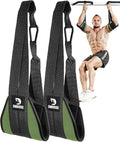 DMoose Fitness Hanging Ab Straps for Pull Up Bar & Core Strength Training - Thick Padded Arm Strap for Ab Swing with 2 Rust-Resistant Carabiners - Pull Up Straps for Ab Workouts at Home and Gym