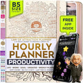Law of Attraction Planner – Undated Hourly, Weekly & Monthly Goal Setting Planner, 12-Month to Increase Productivity | Life & Gratitude Journal, Include Foldable Vision Board, Gift Box & Stickers