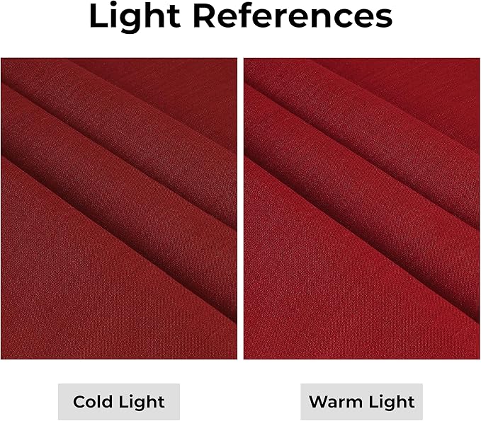 D'Moksha Homes Linen Red Table Runner 108 Inches Long - 100% Pure Linen 14 x 108 Inch Table Runner for Valentines, Spring - Classic Hemstitch