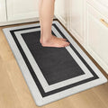 Anti Fatigue Mats for Kitchen Floor, Cushioned Anti Fatigue Kitchen Rugs 17.3"x 27.5" Waterproof, Non Slip, Standing and Comfort Desk Floor Mats for Kitchen Floor Office Sink Laundry, Black