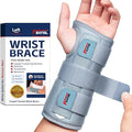 FEATOL Wrist Brace Carpal Tunnel for Women Men, Adjustable Night Sleep Support Brace with Splints Left Hand, Medium/Large
