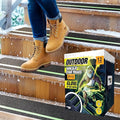 Grip Tape for Stairs 30" x 6" - 12-Pack Glow in The Dark Outdoor Stair Treads Non-Slip Weather Resistant - Anti Slip Tape for Exterior Wooden Steps - Waterproof 80-Grit Adhesive Treads