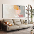 Abstract Canvas Wall Art Decor Large Wall Art Pictures for Living Room Artwork for Walls Abstract Canvas Art Wall Decor Pink Wall Art Paintings Prints Art Work for Room Office Home Wall Decor 24"x48"