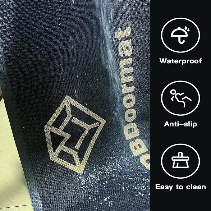 Custom Personalized Commercial Floor Mat with Any Logo Size Color Entryway Welcome Doormat Entrance Carpet for Business Home Indoor/Outdoor Non-Slip Durable Wear Resistance