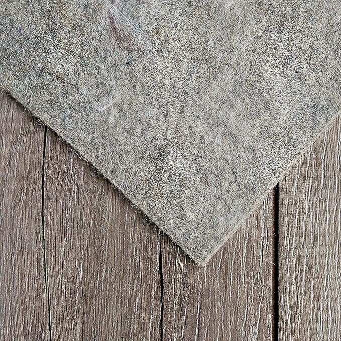 RUGPADUSA - Dual Surface - 6' Square - 1/4" Thick - Felt + Rubber - Non-Slip Backing Rug Pad - Safe for All Floors