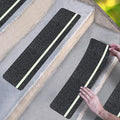 ThreadNanny Anti Slip Traction Treads with Glow in Dark Stripe (5-Pack), 6" X 24", Best Grip Tape Grit Non Slip, Outdoor Non Skid Tape, High Traction Friction Abrasive Adhesive for Stairs Step