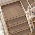 10pcs Stairs Treads and 1 Landing Carpet, Breathable Linen Stair Carpet Non Slip for Wooden Steps Peel and Stick Stairs Runner Indoor Self-Adhesive Treads Stair Covers Mat 8"X30" and 30"X30"